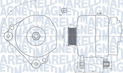 Magneti Marelli Generator [Hersteller-Nr. 063731992010] für Audi von MAGNETI MARELLI