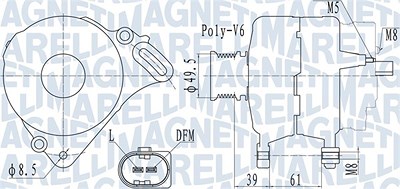 Magneti Marelli Generator [Hersteller-Nr. 063732065010] für Seat, Skoda, VW von MAGNETI MARELLI