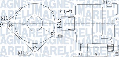 Magneti Marelli Generator [Hersteller-Nr. 063732095010] für BMW von MAGNETI MARELLI