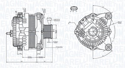 Magneti Marelli Generator [Hersteller-Nr. 063732182010] für Nissan von MAGNETI MARELLI