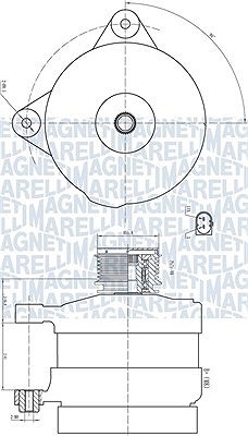 Magneti Marelli Generator [Hersteller-Nr. 063732188010] für Seat, Skoda, VW von MAGNETI MARELLI