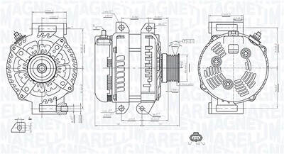 Magneti Marelli Generator [Hersteller-Nr. 063735749010] für Jeep von MAGNETI MARELLI