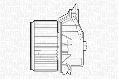 Magneti Marelli Innenraumgebläse [Hersteller-Nr. 069412528010] für Abarth, Fiat von MAGNETI MARELLI
