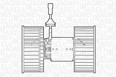 Magneti Marelli Innenraumgebläse [Hersteller-Nr. 069412534010] für Audi, BMW, Fiat, Ford, Jeep, Kia, Lancia, Renault, Rover, Saab, Ssangyong, Talbot, von MAGNETI MARELLI