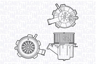 Magneti Marelli Innenraumgebläse [Hersteller-Nr. 069412706010] für Smart von MAGNETI MARELLI