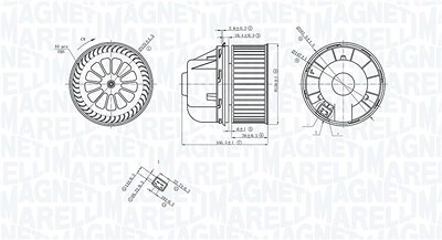 Magneti Marelli Innenraumgebläse [Hersteller-Nr. 069412729010] für Ford von MAGNETI MARELLI