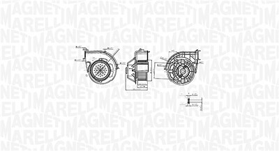 Magneti Marelli Innenraumgebläse [Hersteller-Nr. 069412761010] für BMW von MAGNETI MARELLI