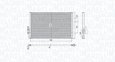 Magneti Marelli Kondensator, Klimaanlage [Hersteller-Nr. 350203788000] für BMW von MAGNETI MARELLI