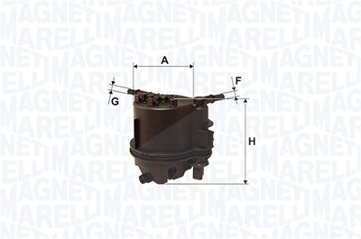 Magneti Marelli Kraftstofffilter [Hersteller-Nr. 152071760666] für Nissan, Renault, Suzuki von MAGNETI MARELLI