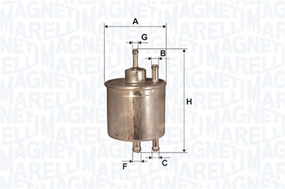 Magneti Marelli Kraftstofffilter [Hersteller-Nr. 152071760707] für Mercedes-Benz von MAGNETI MARELLI