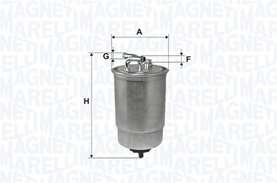 Magneti Marelli Kraftstofffilter [Hersteller-Nr. 152071760804] für VW, Skoda, Seat, Audi von MAGNETI MARELLI