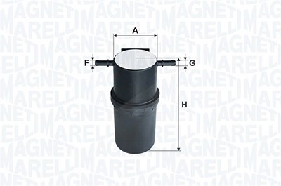 Magneti Marelli Kraftstofffilter [Hersteller-Nr. 153071762425] für VW von MAGNETI MARELLI