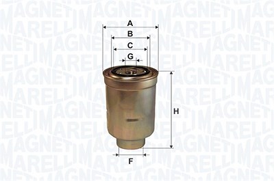 Magneti Marelli Kraftstofffilter [Hersteller-Nr. 153071762560] für Hyundai, Kia von MAGNETI MARELLI