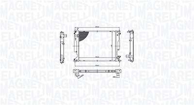 Magneti Marelli Kühler, Motorkühlung [Hersteller-Nr. 350213212400] für Lexus von MAGNETI MARELLI