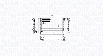 Magneti Marelli Kühler, Motorkühlung [Hersteller-Nr. 350213212700] für Mini von MAGNETI MARELLI