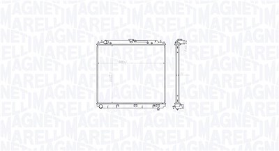 Magneti Marelli Kühler, Motorkühlung [Hersteller-Nr. 350213212800] für Nissan von MAGNETI MARELLI