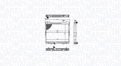 Magneti Marelli Kühler, Motorkühlung [Hersteller-Nr. 350213213500] für Nissan von MAGNETI MARELLI