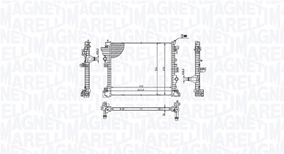 Magneti Marelli Kühler, Motorkühlung [Hersteller-Nr. 350213214300] für Alfa Romeo von MAGNETI MARELLI