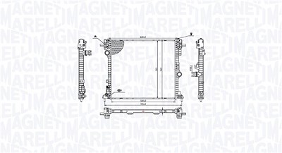 Magneti Marelli Kühler, Motorkühlung [Hersteller-Nr. 350213214400] für Alfa Romeo von MAGNETI MARELLI