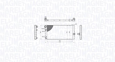 Magneti Marelli Kühler, Motorkühlung [Hersteller-Nr. 350213214600] für BMW von MAGNETI MARELLI