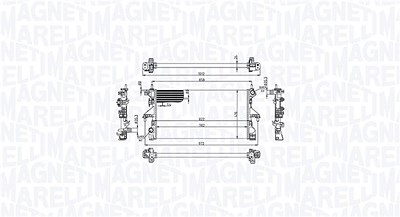 Magneti Marelli Kühler, Motorkühlung [Hersteller-Nr. 350213215100] für Fiat von MAGNETI MARELLI