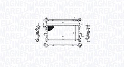 Magneti Marelli Kühler, Motorkühlung [Hersteller-Nr. 350213215300] für Fiat von MAGNETI MARELLI