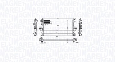 Magneti Marelli Kühler, Motorkühlung [Hersteller-Nr. 350213216800] für Citroën, Peugeot von MAGNETI MARELLI