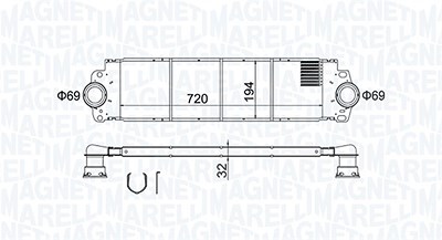 Magneti Marelli Ladeluftkühler [Hersteller-Nr. 351319204200] für VW von MAGNETI MARELLI