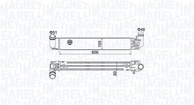 Magneti Marelli Ladeluftkühler [Hersteller-Nr. 351319205360] für Dacia von MAGNETI MARELLI