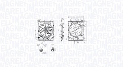 Magneti Marelli Lüfter, Motorkühlung [Hersteller-Nr. 069422849010] für BMW von MAGNETI MARELLI