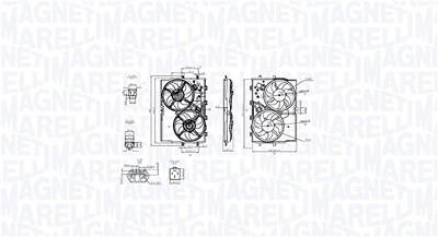 Magneti Marelli Lüfter, Motorkühlung [Hersteller-Nr. 069422853010] für Fiat von MAGNETI MARELLI