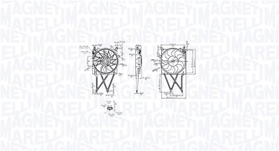 Magneti Marelli Lüfter, Motorkühlung [Hersteller-Nr. 069422862010] für Opel von MAGNETI MARELLI