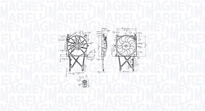 Magneti Marelli Lüfter, Motorkühlung [Hersteller-Nr. 069422863010] für Opel von MAGNETI MARELLI