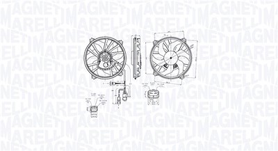 Magneti Marelli Lüfter, Motorkühlung [Hersteller-Nr. 069422870010] für Peugeot, Citroën von MAGNETI MARELLI