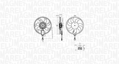 Magneti Marelli Lüfter, Motorkühlung [Hersteller-Nr. 069422882010] für Audi, Porsche, VW von MAGNETI MARELLI