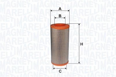 Magneti Marelli Luftfilter [Hersteller-Nr. 152071758390] für Nissan, Renault Korea von MAGNETI MARELLI