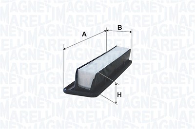 Magneti Marelli Luftfilter [Hersteller-Nr. 152071758391] für Renault, VW von MAGNETI MARELLI