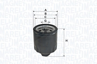 Magneti Marelli Ölfilter [Hersteller-Nr. 152071758732] für VW, Skoda, Seat, Audi von MAGNETI MARELLI