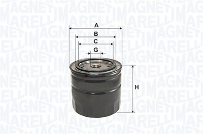 Magneti Marelli Ölfilter [Hersteller-Nr. 152071760815] für Citroën, Fiat, Iveco, Peugeot, Santana von MAGNETI MARELLI