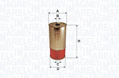 Magneti Marelli Ölfilter [Hersteller-Nr. 153071760682] für Gm Korea, Mercedes-Benz, Puch, Ssangyong von MAGNETI MARELLI