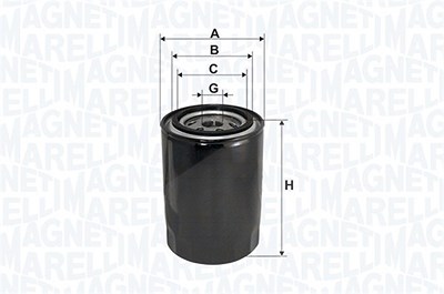 Magneti Marelli Ölfilter [Hersteller-Nr. 153071762338] für Hyundai, Kia von MAGNETI MARELLI