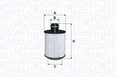 Magneti Marelli Ölfilter [Hersteller-Nr. 153071762490] für Volvo von MAGNETI MARELLI