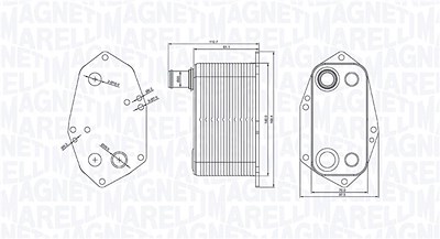 Magneti Marelli Ölkühler, Motoröl [Hersteller-Nr. 350300000200] für BMW von MAGNETI MARELLI