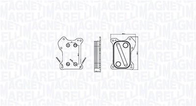 Magneti Marelli Ölkühler, Motoröl [Hersteller-Nr. 350300000800] für Fiat, Ford, Lancia, Opel, Suzuki, Vauxhall von MAGNETI MARELLI