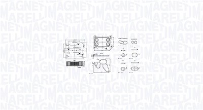 Magneti Marelli Ölkühler, Motoröl [Hersteller-Nr. 350300001300] für Alfa Romeo, Chevrolet, Fiat, Lancia, Opel von MAGNETI MARELLI