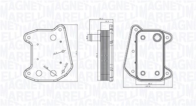 Magneti Marelli Ölkühler, Motoröl [Hersteller-Nr. 350300001700] für Mercedes-Benz von MAGNETI MARELLI