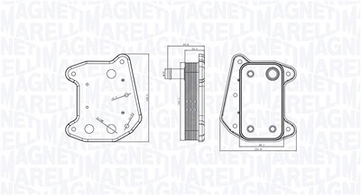 Magneti Marelli Ölkühler, Motoröl [Hersteller-Nr. 350300001800] für Chrysler, Jeep, Mercedes-Benz von MAGNETI MARELLI