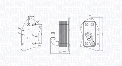 Magneti Marelli Ölkühler, Motoröl [Hersteller-Nr. 350300002300] für Chevrolet, Opel von MAGNETI MARELLI