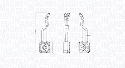 Magneti Marelli Ölkühler, Motoröl [Hersteller-Nr. 350300003800] für Seat, VW, Skoda von MAGNETI MARELLI