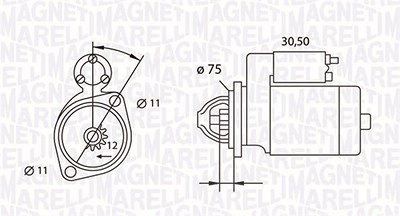 Magneti Marelli Starter [Hersteller-Nr. 063523627010] für Alfa Romeo, Fiat von MAGNETI MARELLI